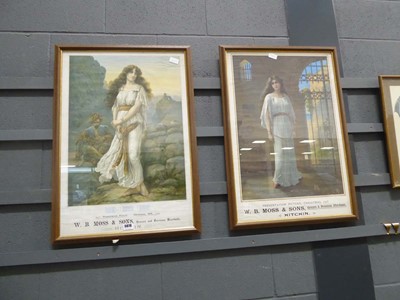 Lot 5070 - Pair of prints advertising WB Moss and Sons of...