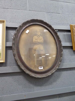 Lot 5076 - Oval portrait photograph of a military...