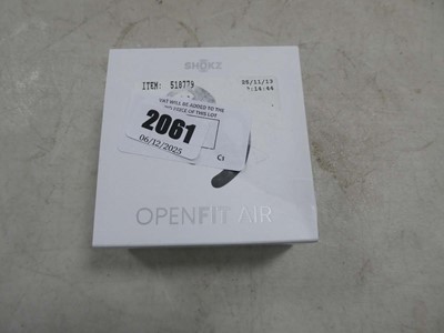 Lot 2061 - Boxed pair of Shokz open fit air true wireless...