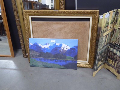 Lot 5087 - Gilt picture frame and a loose print of...