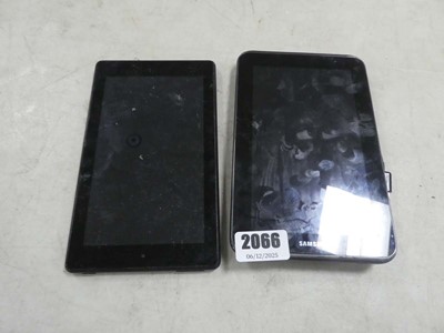 Lot 2066 - Samsung GTP3110 tablet together with an Amazon...