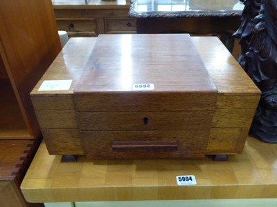 Lot 5092 - (2) Quanity of flatware contained in Art Deco...