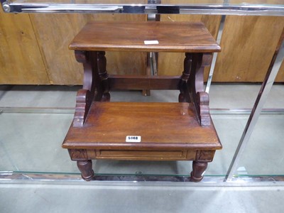 Lot 5148 - Victorian mahogany step