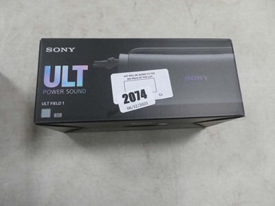 Lot 2074 - Sony ULT field 1 portable bluetooth speaker,...