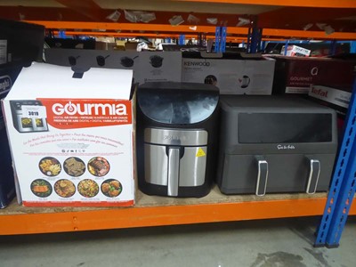 Lot 3019 - 2 Gourmia fryers plus a dual basket air fryer