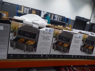 Lot 3025 - 3 dual basket air fryers