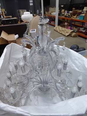 Lot 5215 - Large chandelier with droplets