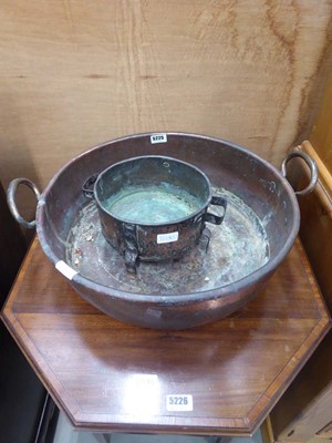 Lot 5225 - Two copper pans
