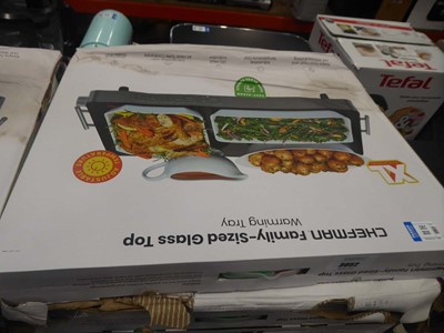Lot 3052 - 5 Chefman family size glass topped warming trays