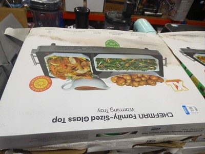 Lot 3053 - 5 Chefman family size glass topped warming trays
