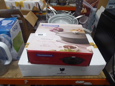 Lot 3059 - Tramontina shallow casserole dish and some...