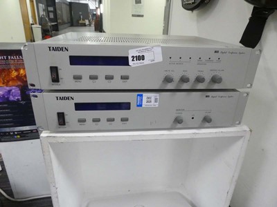Lot 2100 - Pair of Taiden DCS digital conferencing systems