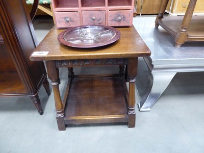 Lot 5180 - Oak 2 tier side table