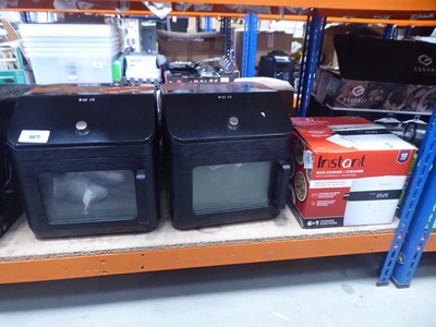 Lot 3072 - 2 unboxed Instant air fryer ovens plus an...
