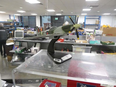 Lot 2110 - Model SM845 Spitfire on a plinth