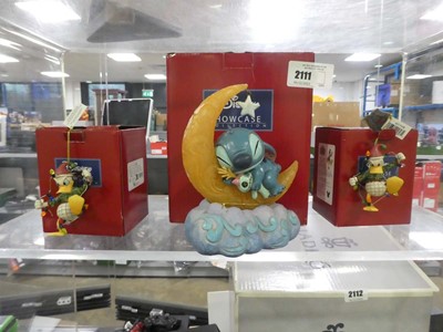 Lot 2111 - 3 boxed Disney showcase figures - 2 of Donald...