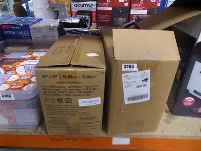 Lot 3105 - 2 Boxes of pet pads