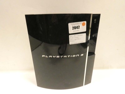 Lot 2042 - Sony PS3 60GB console (unit only - DVD drive...