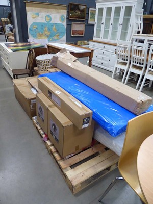 Lot 5263 - Pallet plus three boxes containing lighting...