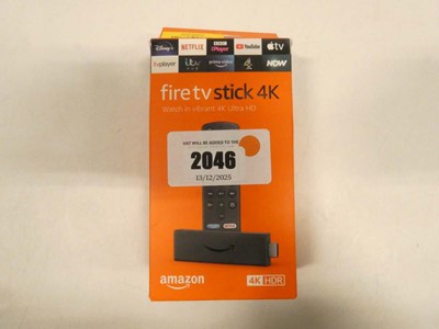 Lot 2046 - Fire TV Stick 4K, boxed