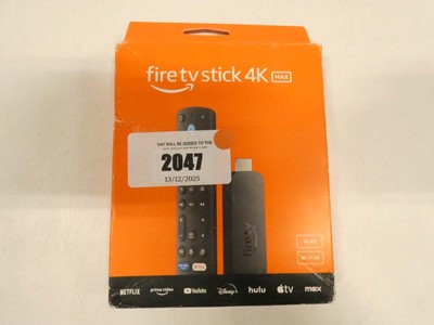 Lot 2047 - Fire TV Stick 4K Max, boxed