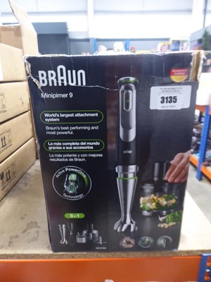 Lot 3135 - Braun Multiquick 9 hand blender, parts only