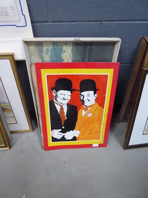 Lot 5276 - Print of Laurel and Hardy plus wildfowl at sunset