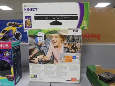 Lot 2168 - X Box 360 along with a Kinetc Sensor both boxed