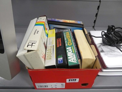 Lot 2172 - Box containing PC games, videos, books etc