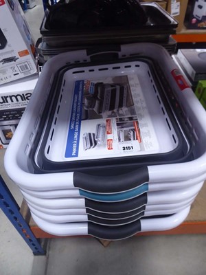 Lot 3151 - Stack of space saving laundry baskets