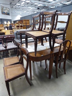 Lot 5295 - Six Regency dining chairs with wicker seats...