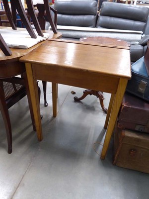Lot 5296 - Child's beech school desk