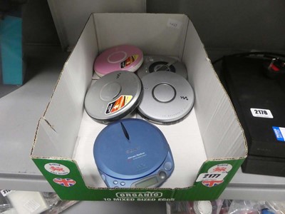 Lot 2177 - Selection of Sony CD Walkmans