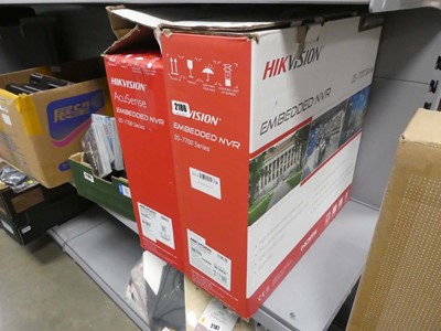 Lot 2186 - 2 Hikvision embedded MVRDS7700 series video...