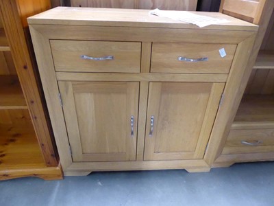 Lot 5299 - Modern oak two drawer sideboard with cupboards...