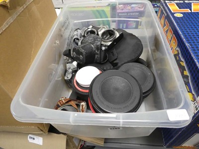 Lot 2205 - Box containing cameras, camera bodies and...