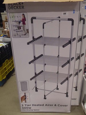 Lot 3183 - Black and Decker heated airer
