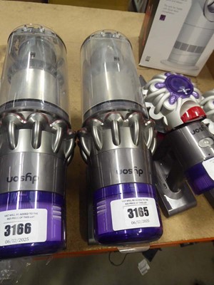 Lot 3165 - Handheld Dyson V11 with pole, head, various...