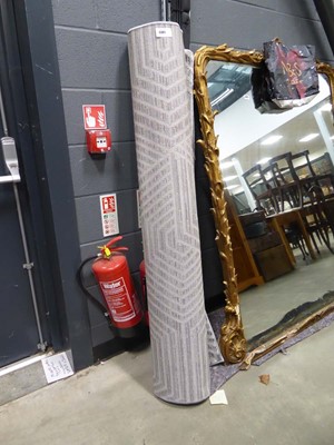 Lot 5301 - Grey and silver striped carpet