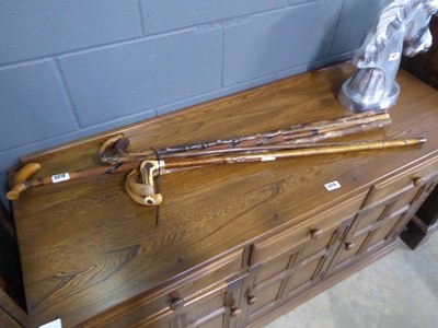Lot 5318 - Bundle of wooden walking sticks
