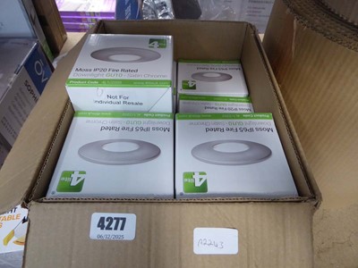 Lot 4277 - Box with a qty of 4 Lite Moss IP20 fire rated...