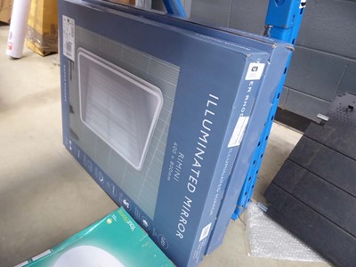 Lot 4279 - 2 boxed Rimini illuminated mirrors 600 x 800mm