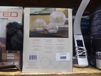 Lot 3282 - Micro LED glass sphere lights