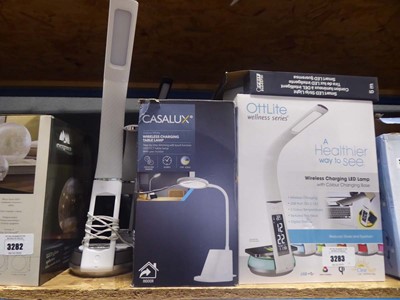 Lot 3283 - 2 Ottlite LED desk lamps, boxed plus 2 unboxed,...