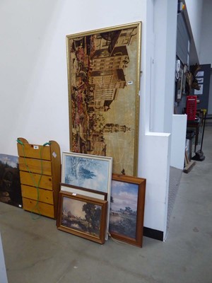 Lot 5340 - Modern tapestry wall hanging, Constable print,...