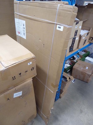Lot 4284 - 2 curved edge straight bath screens 1400 x...