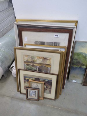 Lot 5343 - Quantity of prints and paintings to include...