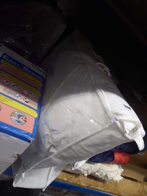 Lot 3298 - Dust feather and down standard pillow