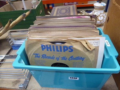 Lot 5348 - Box containing shellac records