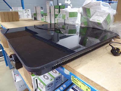 Lot 4288 - 2 black glass top portable heaters